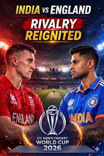 Rivalry Reignited India vs England – T20 World Cup 2026 Semi-Final