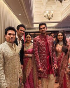 अर्जुन तेंदुलकर बंधे विवाह बंधन में मुंबई में भव्य समारोह, क्रिकेट और फिल्म जगत की हस्तियों ने दी शुभकामनाएं