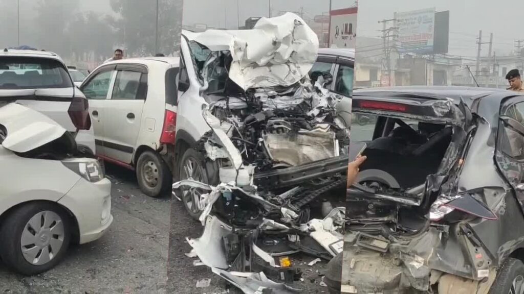 ਪਾਣੀਪਤ ਵਿੱਚ ਕਾਰਾਂ ਦੀ ਭਿਆਨਕ ਟੱਕਰ – ਕਈ ਵਿਅਕਤੀ ਹੋਏ ਜਖ਼ਮੀ ਜਖਮੀ
