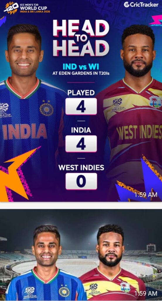 HIGH STAKES SUNDAY: INDIA, WEST INDIES FIGHT FOR SURVIVAL IN WC T20