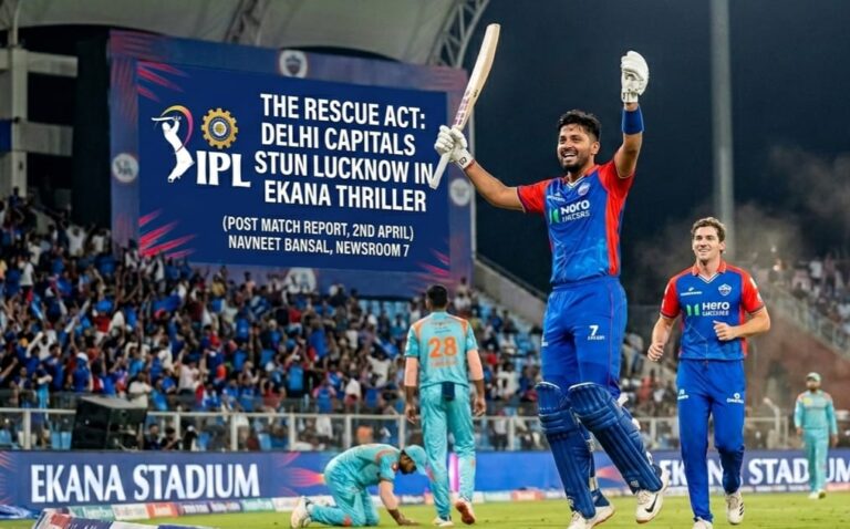 ਰਿਜ਼ਵੀ ਦਾ ਕਮਾਲ: ਦਿੱਲੀ ਕੈਪੀਟਲਜ਼ ਨੇ ਇਕਾਨਾ ਦੇ ਰੋਮਾਂਚਕ ਮੁਕਾਬਲੇ ਵਿੱਚ ਲਖਨਊ ਨੂੰ ਹਰਾਇਆ